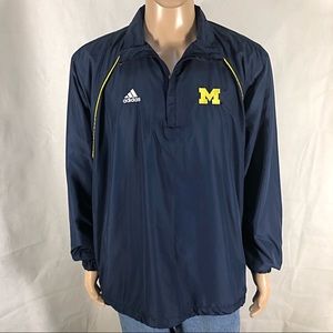 Michigan Wolverines Adidas Climalite Windbreaker